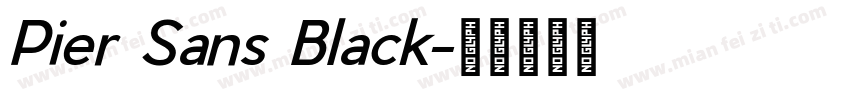 Pier Sans Black字体转换